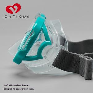 Best Selling Silicone Full Face Mergulho Máscara Goggles Anti-Fog Respiração Tubo Snorkel Set para Homens Adultos Mulheres Mergulho Totalmente Seco - Product Image 5