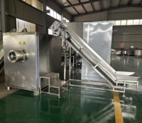 Machine à hacher la viande de grande capacité, équipement de transformation de la viande en acier inoxydable