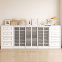 Vitrine de présentation pour vernis à ongles, meuble de rangement pour salon de manucure, armoire de rangement sur pied pour vernis et gels à ongles