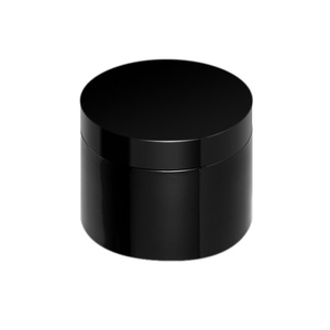 50ml 60ml 80ml 100ml 120ml 150ml 200ml 250ml 500ml Empty PET Black Cosmetic Food Container Plastic Cream Jar With lid
