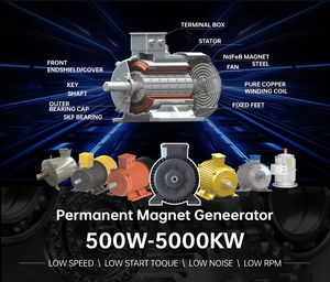 เครื่องกำเนิดพลังงานฟรี 10kw 20kw 30kw 50kw 100kw 300kw 500kw 1000kw ระบบพลังงานหมุนเวียน PMG ความเร็วต่ำ - Product Image 5