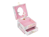 Boîte à musique personnalisée Ever Bright avec ballerine dansante, manivelle manuelle, forme rectangulaire, durée du son de 120 secondes, fabriquée en MDF, cadeau de Noël pour bébé