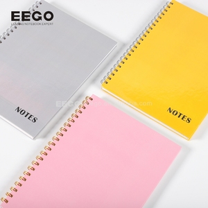 <span class=keywords><strong>Quaderni</strong></span> <span class=keywords><strong>a</strong></span> Spirale per Studenti con Copertina in Carta Formato A4, Copertina Rigida, Rosa, Giallo, Grigio, 100 Pagine - Product Image 3