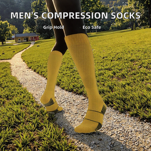 Calcetines Casuales de Hombre de Alta Calidad, Personalizados, de Spandex y Poliéster, Color Puro, Secado Rápido, Transpirables, Hechos para Uso Diario - Product Image 2