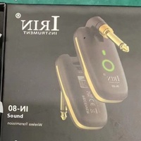 IRIN Transceiver Gitar Akustik Nirkabel ABS Penerima Pickup Bass Tembaga