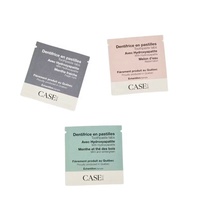Sachet de thé vide biodégradable personnalisé en papier kraft à faible quantité minimale de commande sac d'emballage de café de thé thermoscellé à trois côtés Sachet compostable