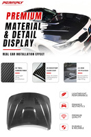 Capot en fibre de carbone Perfiply avec aération, style M4, remplacement du capot avant pour BMW F30 F35 2012-2025, kit carrosserie de mise à niveau du capot moteur
