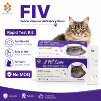 Kit de test rapide d'anticorps FIV félin, méthode à l'or colloïdal, échantillon de sérum/plasma sanguin de chat, dispositif de diagnostic