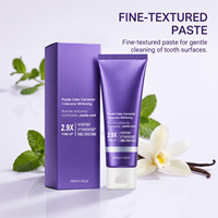 Dentifrice Menthe Vanille Violet Doux Nettoyage des Dents Haleine Fraîche Teinte Éclatante Doux Non Irritant Vente en Gros