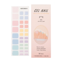 Huizi – gel Uv semi-durci pour les pieds, nouvelles bandes d'ongles