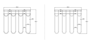 Offre Spéciale 16 "laiton plaqué or couleur verre cintre support suspendu support de verres pour armoire cuisine Bar - Product Image 3