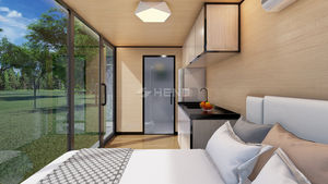 Conteneur <span class=keywords><strong>de</strong></span> bureau modulaire <span class=keywords><strong>de</strong></span> luxe <span class=keywords><strong>de</strong></span> 20 ou 40 pieds, maisonnette préfabriquée portable, mini-cabane - Product Image 6