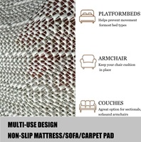 Anti-dérapant pour matelas Queen/Full, personnalisable, en caoutchouc, pour sommiers, lits plateforme, coussins de canapé, réutilisable