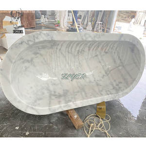 Bañera de piedra natural barata tallada a mano bañera de granito de piedra sólida independiente para la venta - Product Image 1