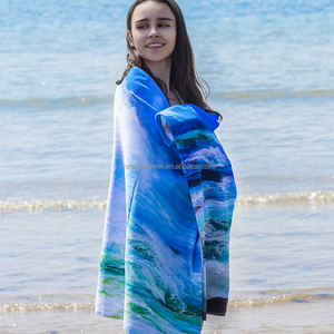 Regalo promozionale all'ingrosso design personalizzato stampa attiva 100% cotone liquidazione asciugamani da spiaggia su misura - Product Image 2