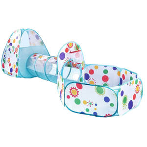Tente de jeu pour bébé pliable 3 en 1 avec <span class=keywords><strong>piscine</strong></span> à balles <span class=keywords><strong>et</strong></span> <span class=keywords><strong>tunnel</strong></span>, tournesol - Product Image 3