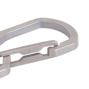 Titanium Alloy Carabiner Keychain <strong>Metal</strong> Quick Hanging Keychain Belt Buckle Portable Multifunctional <strong>EDC</strong> Tool for Tour Bag Use - Product Image 3