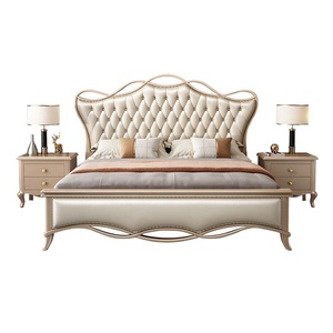 Juego de muebles de dormitorio personalizado, <span class=keywords><strong>cama</strong></span> doble de almacenamiento, color champán dorado, <span class=keywords><strong>Continental</strong></span> - Product Image 2