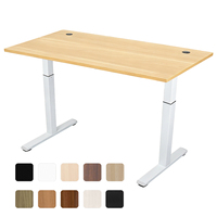 Bureau debout électrique Hetium moderne pliable à moteur unique, table ergonomique réglable en hauteur