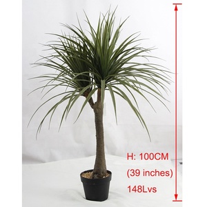 120cm(47 pulgadas) de altura 140 Uds hojas artificiales Dracaena <span class=keywords><strong>Draco</strong></span> árbol bonsái jardín dragón sangre planta única planta Artificial - Product Image 3