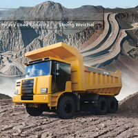 Camion benne minier autonome SANY SKT90S diesel 6x4 à conduite à gauche, 60 tonnes, poids lourd, tout-terrain, pour le transport minier