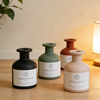 Bouteilles en verre vides personnalisées de luxe 50ml 100ml 150ml transparentes dégradées pour diffuseur à bâtonnets, huile aromatique et parfum d'ambiance