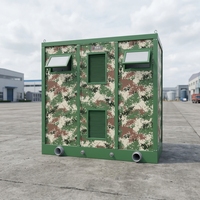 Conteneur WC Portable Cabine Sanitaire Mobile Panneau Sandwich Durable Écologique Installation Facile pour Parcs et Camping-grounds