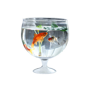 Pecera de plástico con base, 9x23 cm, estilo simple para decoración de acuarios - Product Image 5