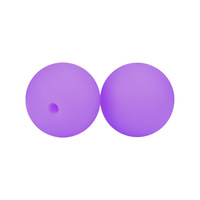 Perles en silicone phosphorescentes en gros, breloques rondes néon lumineuses pour la fabrication de stylos perlés, porte-clés, bracelets et bijoux DIY