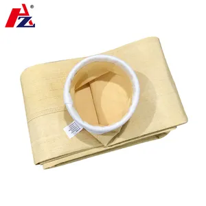 Aramid Filter Bag used in cement plant dust removal filter to match the filter bag cage