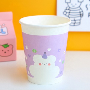 Gobelet en papier à paroi simple, le plus populaire et mignon, gobelet en papier pour filles, personnalisable, gobelet en papier jetable - Product Image 3