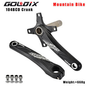 GOLDIX 104BCD Pédalier de VTT en alliage d'aluminium à dents larges et étroites 170/175mm Plateau rond/ovale 32T-38T - Product Image 6