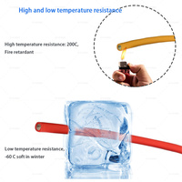 Fil de silicone électrique flexible souple, 4 6 8 12awg 14 18 22 24 26 28 Awg Résistance aux hautes températures UL3132 Câble en caoutchouc de silicone