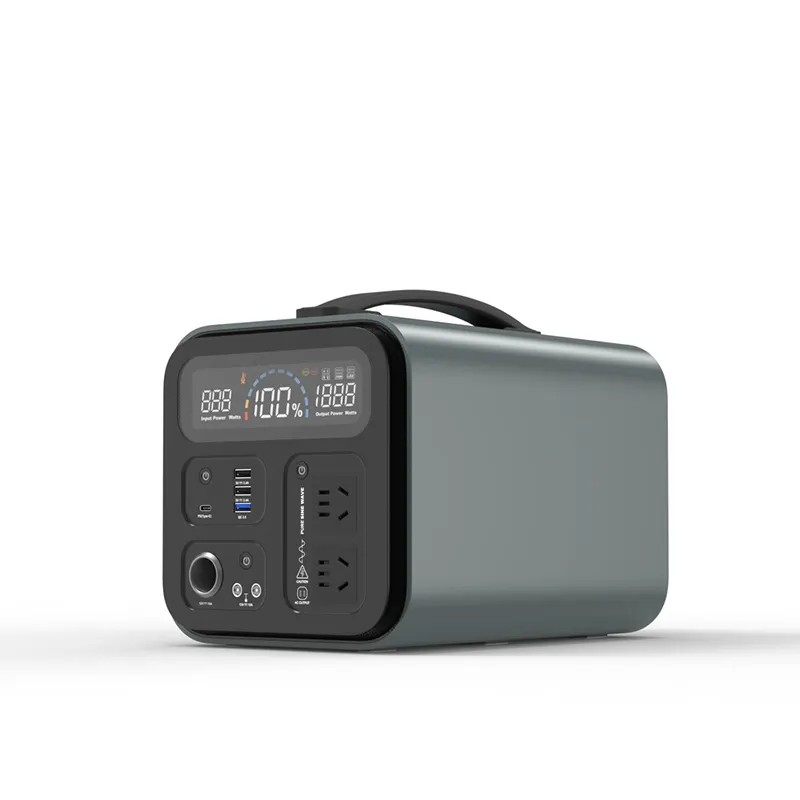 Hot Product Draagbare Powerbank 1000W Lifepo4 Outdoor Zonne-Generator Energiesysteem Draagbare Oplader Krachtcentrale
