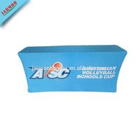 Nappe publicitaire personnalisée en polyester avec logo d'entreprise, 6 pieds x 8 pieds, impression sur mesure.