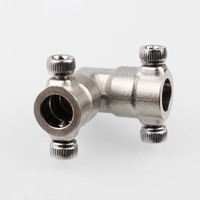 Raccord de pulvérisation en laiton haute pression 9,52 mm, coudé, 200 bars, pour brumisation, alimenté par l'eau, pour jardinage et usage agricole