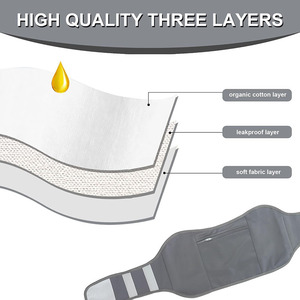 Castor Oil Pack Wrap Reusable Castor Oil Neck Wrap for Abdomen Knee with Adjustable Elastic Straps Castor Oil Wrap <b>Compress</b> Kit - Product Image 3