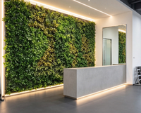 Panneau mural de plantes vertes artificielles réalistes anti-UV, livraison rapide, TikTok, Facebook, Instagram