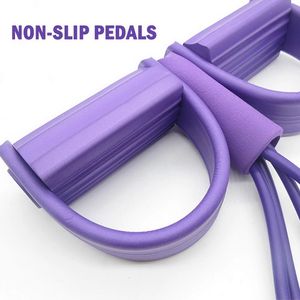 YIWU Indoor Gym elastico Yoga pedale fascia di resistenza tubo <span class=keywords><strong>con</strong></span> manici in schiuma braccio Yoga Stretching Training Sit Up Band - Product Image 5