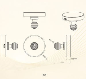 Soporte Magnético de Aluminio de Alta Resistencia para Teléfono con Carga Inalámbrica y Bola de 1 Pulgada para Soportes RAM, Brazo de <span class=keywords><strong>Doble</strong></span> Enchufe Tamaño B - Product Image 4