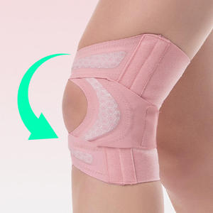 Genouillères de sport en nylon souples et élastiques, protection de la rotule absorbant les chocs pour la course à pied - Product Image 4