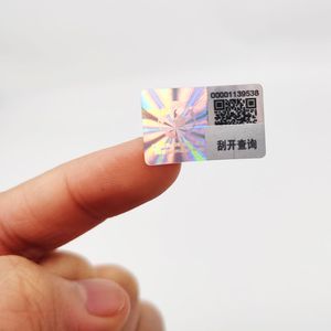 Barcode <b>Printing</b> <b>Paper</b> Waterproof Sticker Glossy Custom Anti-counterfeiting Gap Label Sticker - Product Image 3