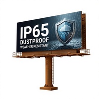 Affichage LED extérieur, étanche IP65, résistant aux intempéries, série fixe, luminosité 5000 Nits, fréquence de rafraîchissement 3840Hz pour