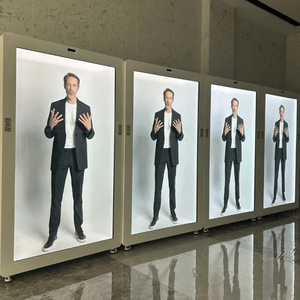 65 "75" 86 "Ювелирный музей выставочный видеодисплейс 4K 3D голограмма коробка прозрачная ЖК-Витрина коробка холобокс с камерой - Product Image 2