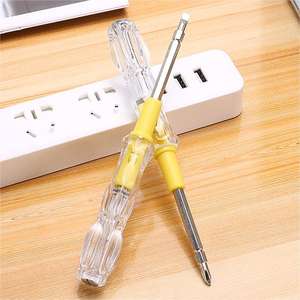 Оптовая Продажа с фабрики 198 # большая двухстороная стальная пробная ручка двойного назначения электрическая крестовая отвертка с функцией напряжения - Product Image 3