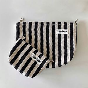 New Designer Private Label Daily Storage <b>Toiletry</b> <b>Bag</b> Portable Herringbone Cosmetic Pouch <b>Bag</b> in Low Moq and Low Price - Product Image 6