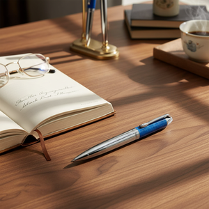 BALLP Penna a Sfera in Marmo Blu Modello 47215 - Product Image 3