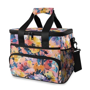 Hot Sale <b>Sublimation</b> Custom Food Cooler Duffel Bag Box Portable Lunch Insulated Bag for Beach Comping Bag - Product Image 1