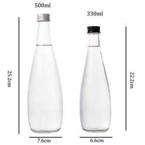Botellas de vino de vidrio con tapa roscada transparente de 330ml y 500ml al por mayor para bebidas, whisky, <span class=keywords><strong>vodka</strong></span> y brandy. - Product Image 5