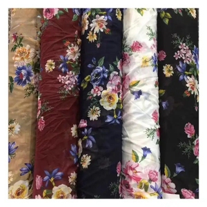 Tissu en mousseline de polyester 100 % ultra-léger imprimé 75D, résistant à l'eau, pour vêtements et doublures pour filles - Product Image 1